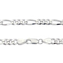 フィガロ 6面カット チェーン ネックレス シルバー sv 925 幅 5.5mm