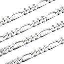 フィガロ チェーン ネックレス シルバー sv 925 幅 6.5mm