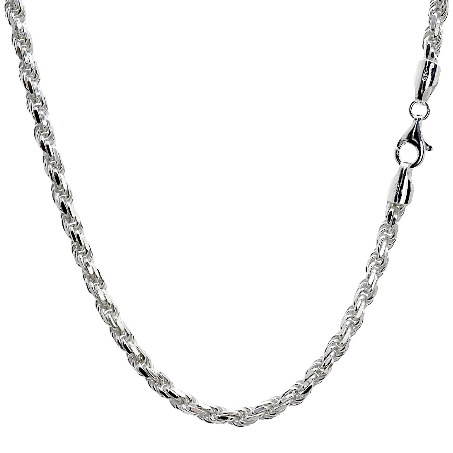 カットフレンチ チェーン ネックレス シルバー sv 925 幅 4.7mm