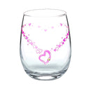 シトリンカラーのスワロフスキー・クリスタル付 グラス