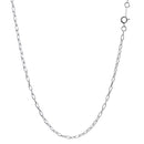 長あずき チェーン ネックレス シルバー sv 925 幅 2.2mm slcl60