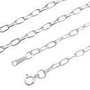 シアーズ 長あずき チェーン ネックレス シルバー sv 925 幅 3.2mm 