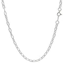 長あずき チェーン ネックレス シルバー sv 925 幅 3.2mm slcl80