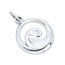 ペンダントトップ ネックレス トップ ハワイアンジュエリー 波 ウェーブ メンズ レディース ユニセックス シルバー925 sp01-0022