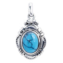 ペンダントトップ ネックレス トップ ハウライトターコイズ メンズ レディース ユニセックス シルバー925 sp01-0026