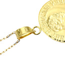 シアーズ 18金ネックレス ゴールド K18 エリザベス コイン 13mm ネックレス チェーン付 sp51-0002