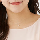 ネックレス ムーン 月 レディース K10 ゴールド WG YG PG ダイヤモンド 0.01ct sp51-0005