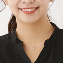 ネックレス ムーン 月 レディース K10 ゴールド WG YG PG ダイヤモンド 0.01ct sp51-0005