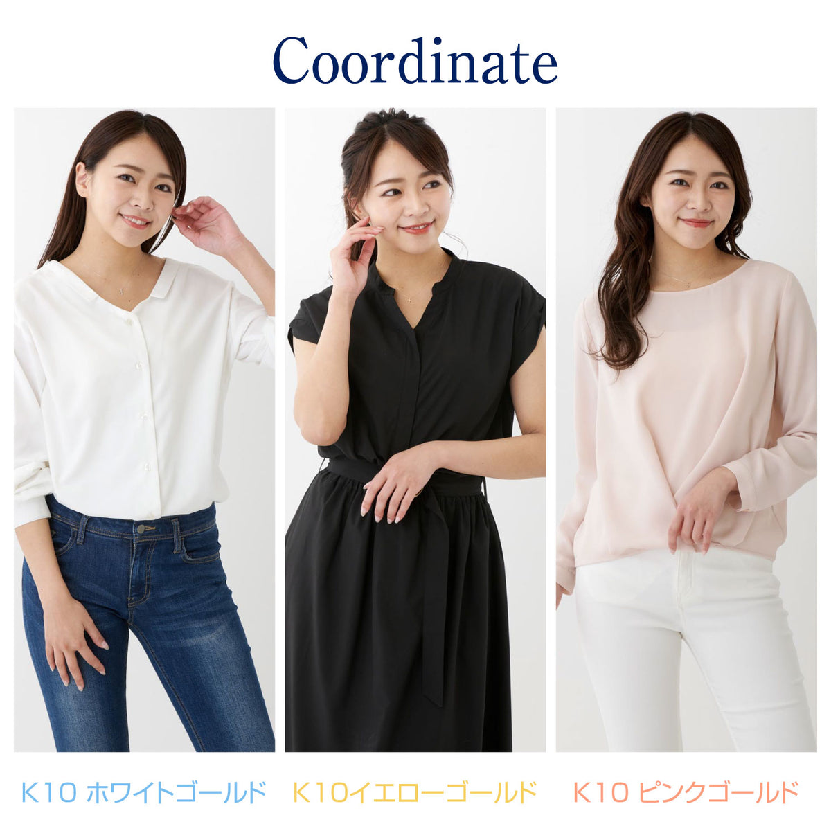 ダイヤモンド・クロス(WG)とハート(WG )のネックレスです!!＼(^-^)／ ダイヤモンド ネックレス レディース ゴールド しずく ハート