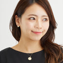 18金ネックレス ゴールド K18 エリザベス コイン ネックレス チェーン付 sp56-0004