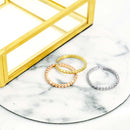 フリーリング 3本セット シルバーカラー/イエローゴールドカラー/ピンクゴールドカラー 重ね付け 韓国風 sr03-0002