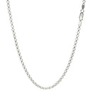 ロール チェーン ネックレス シルバー sv 925 幅 3.3mm srl100