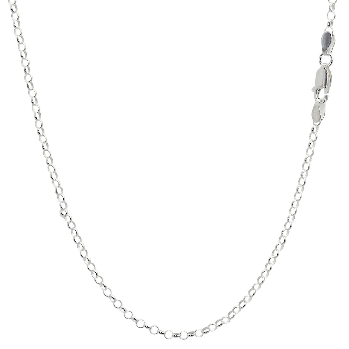 ロール チェーン ネックレス シルバー sv 925 幅 2.3mm