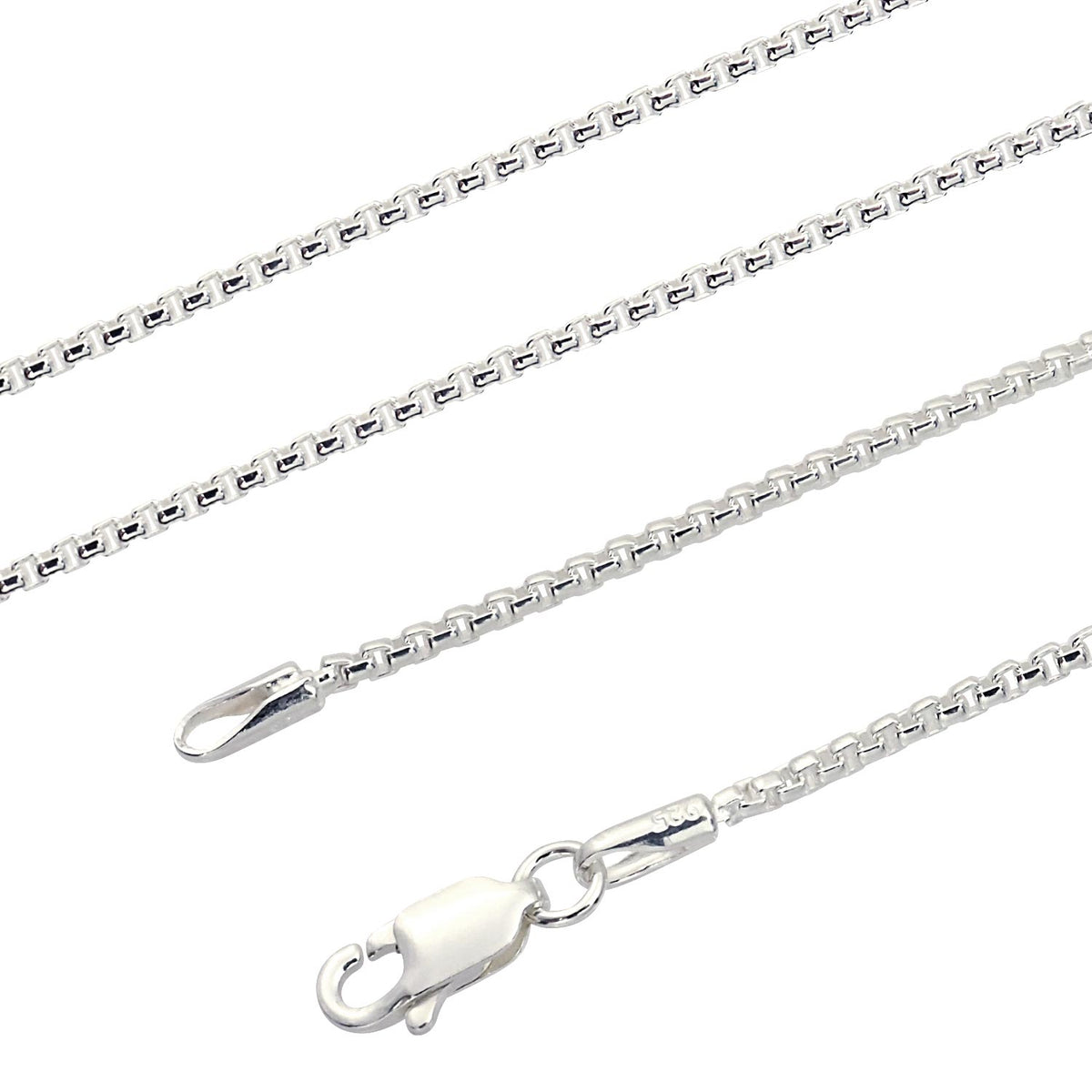 角甲丸 チェーン ネックレス シルバー sv 925 幅 1.6mm