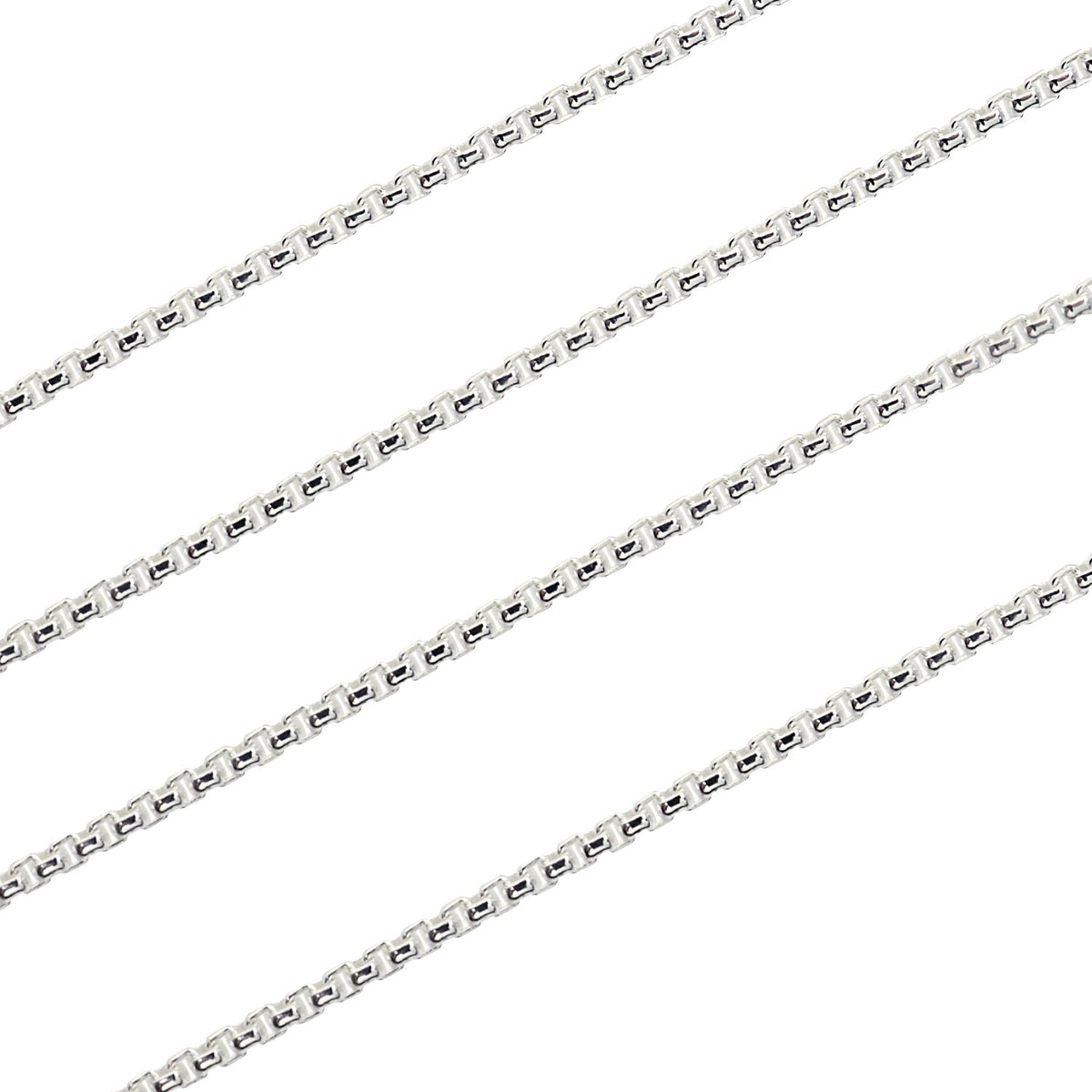 角甲丸 チェーン ネックレス シルバー sv 925 幅 1.6mm