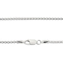 シアーズ 角甲丸 チェーン ネックレス シルバー sv 925 幅 2.0mm 