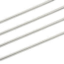 シアーズ スネーク チェーン ネックレス シルバー sv 925 幅 2.0mm 