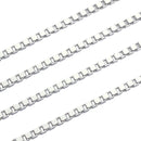 ベネチアン チェーン ネックレス シルバー sv 925 幅 1.8mm